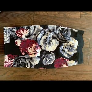 floral pencil skirt